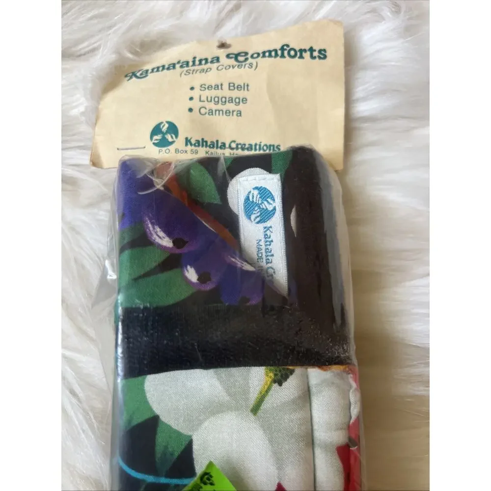 Vintage Kahala Creations Hawaii Kamaaina Comforts Strap Covers NWT Set of 2